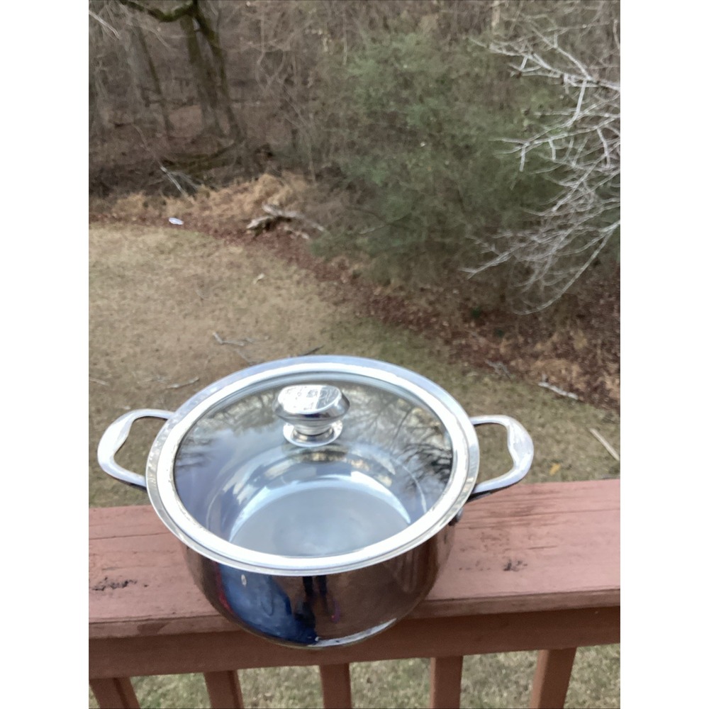 Wolfgang Puck 6 Qt Stainless Steel Stock Pot Dutch French Oven W/ Lid